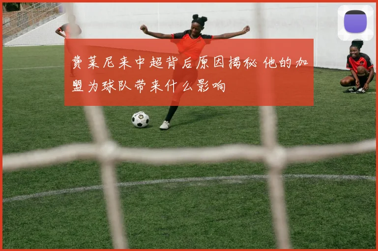 费莱尼来中超背后原因揭秘 他的加盟为球队带来什么影响