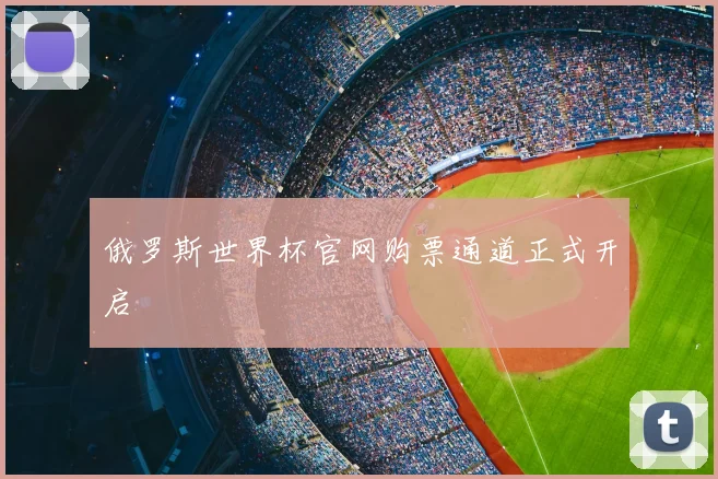 俄罗斯世界杯官网购票通道正式开启